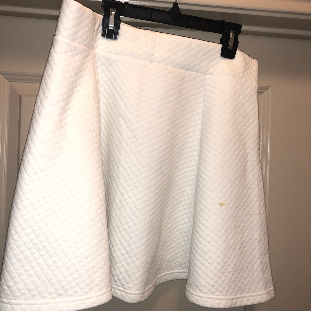 H&M white mini skirt